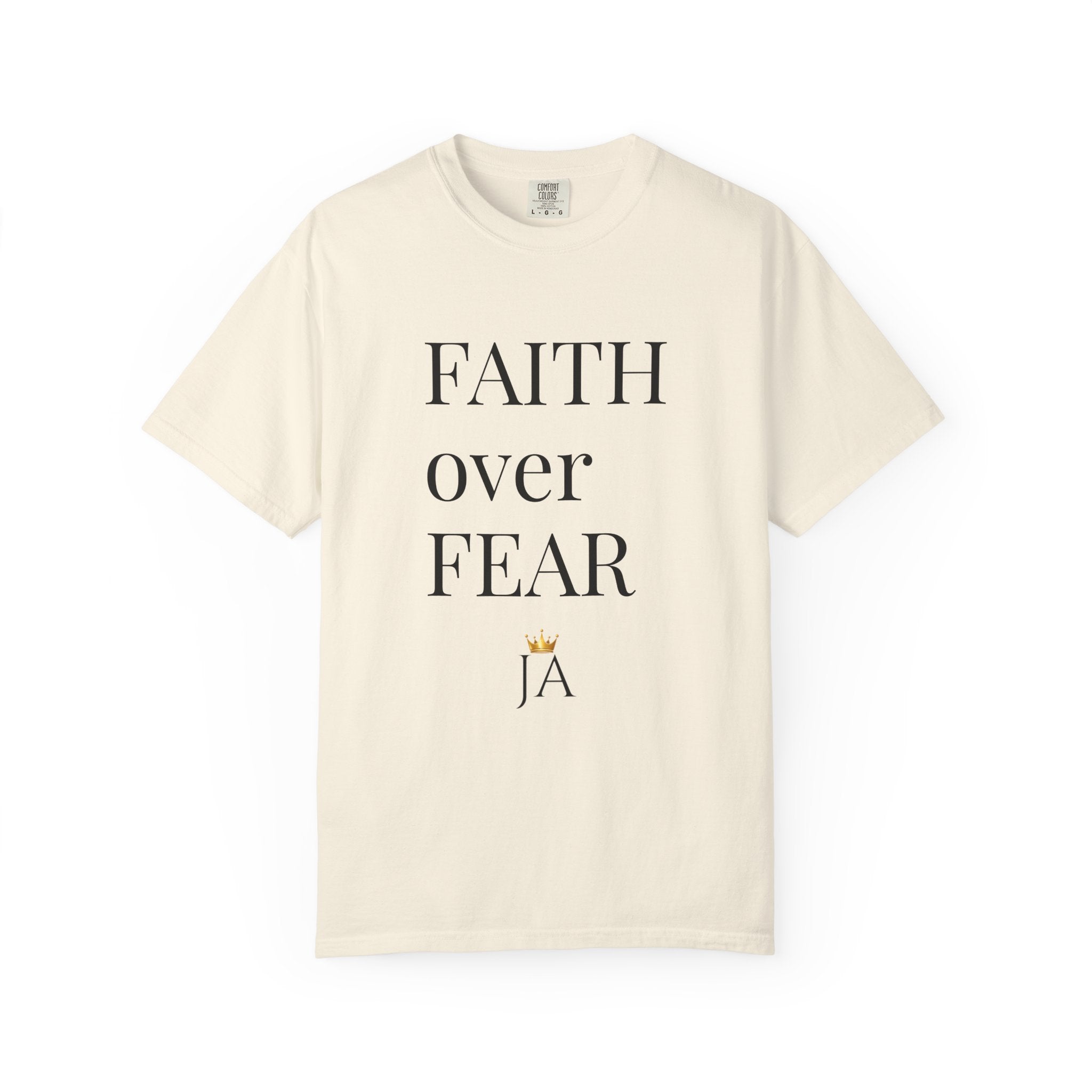Faith Over Fear T-Shirt — Minimal Inspirational Christian Tee