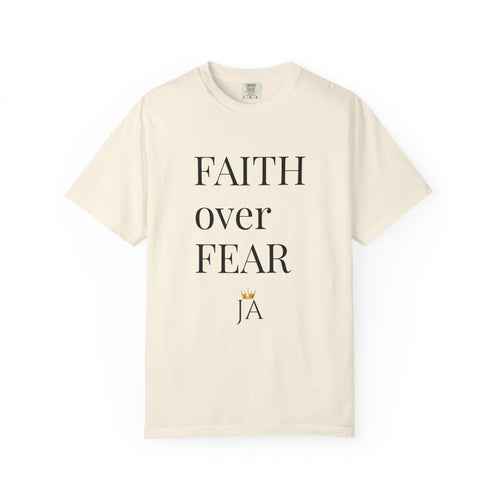 Faith Over Fear T-Shirt — Minimal Inspirational Christian Tee