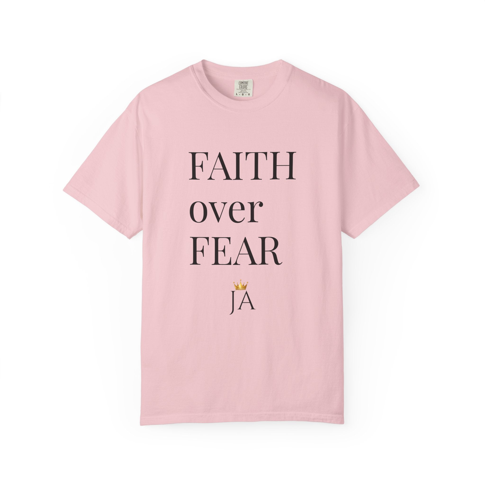 Faith Over Fear T-Shirt — Minimal Inspirational Christian Tee