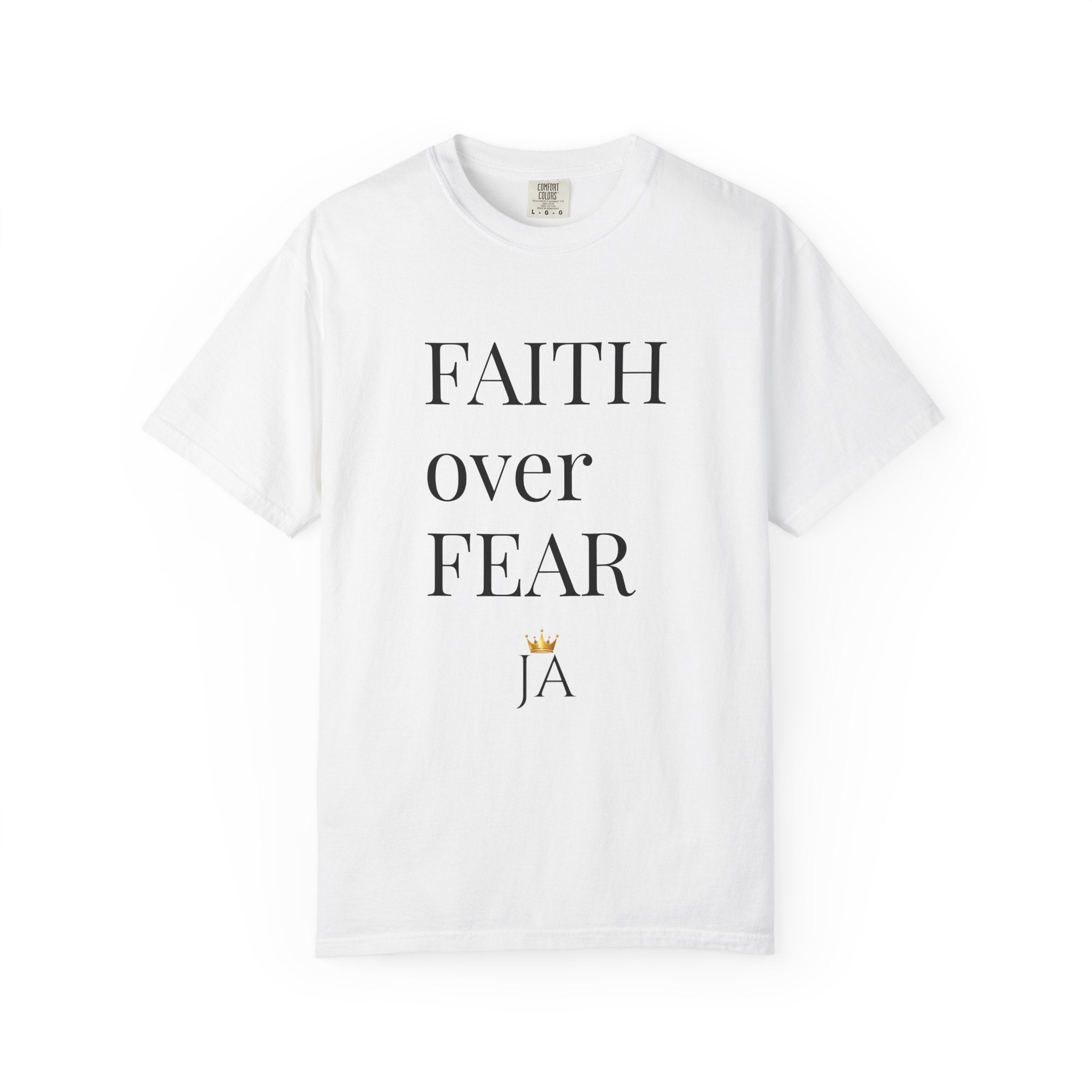 Faith Over Fear T-Shirt — Minimal Inspirational Christian Tee