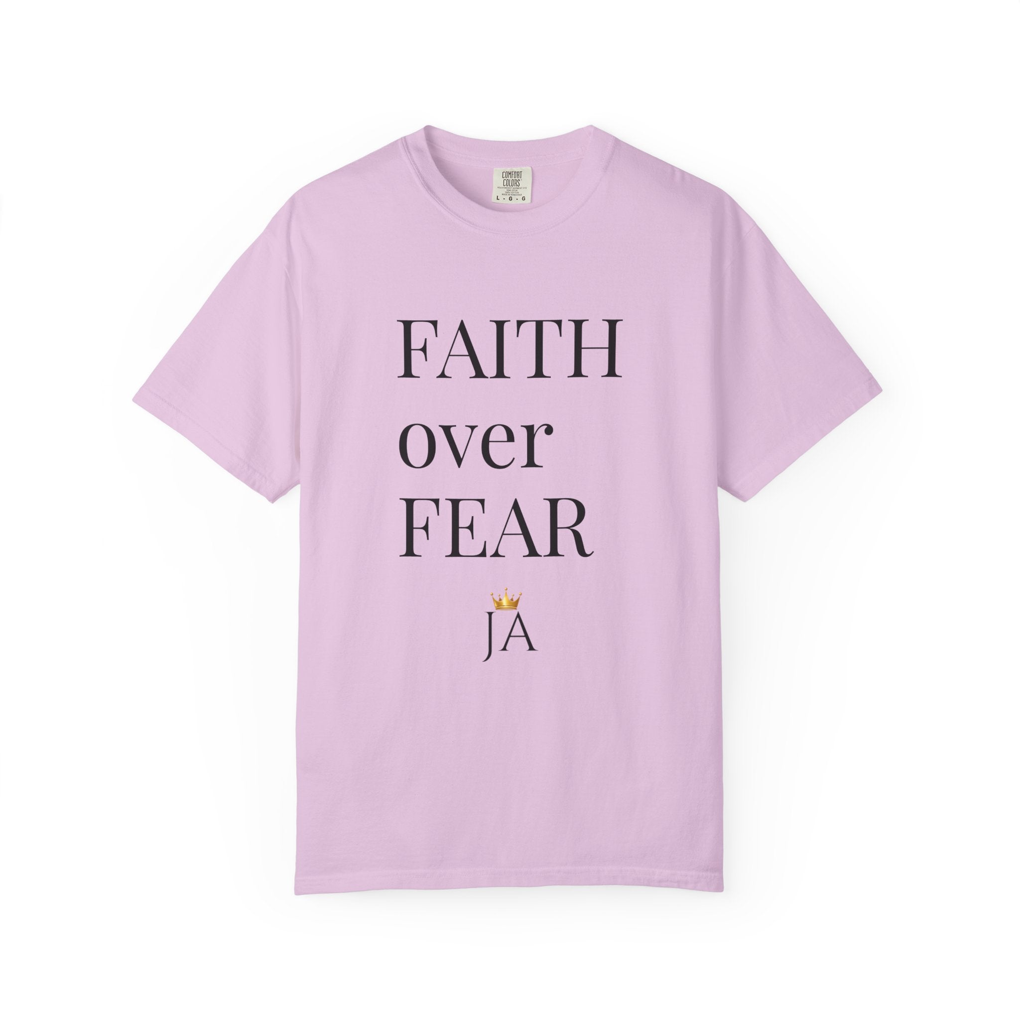 Faith Over Fear T-Shirt — Minimal Inspirational Christian Tee