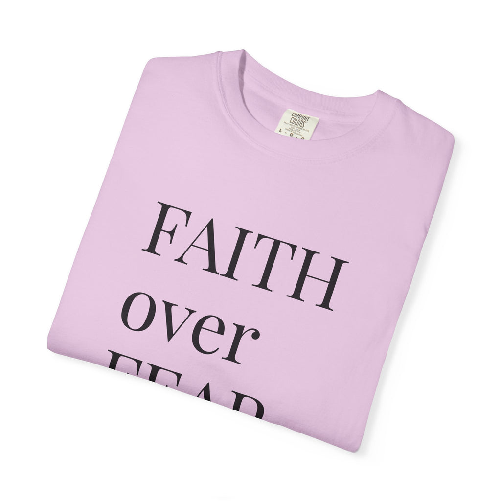 Faith Over Fear T-Shirt — Minimal Inspirational Christian Tee